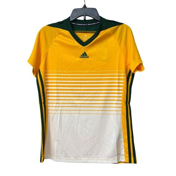 Adidas Women’s  Climacool Custom Print Tiro 17 Jersey, Yellow/Green/White, Sz. M - Picture 4 of 13